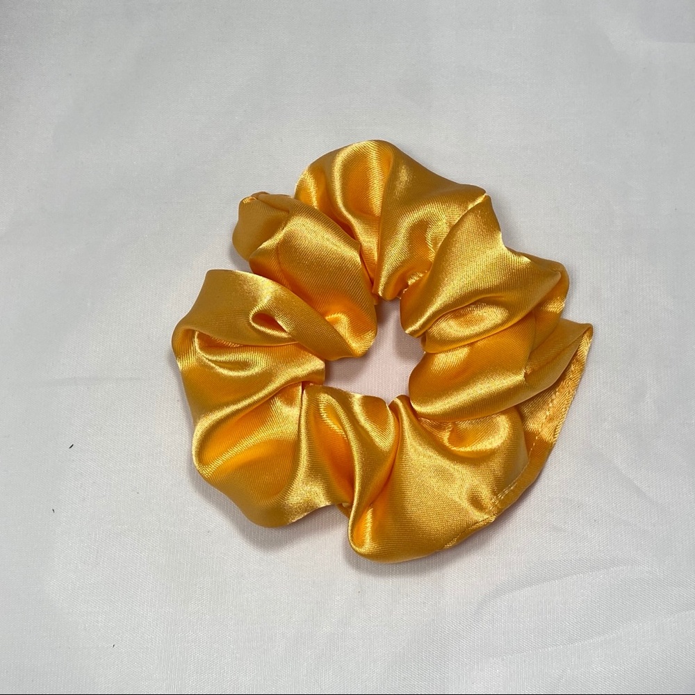 3/$12 SILK Yellow Scrunchie